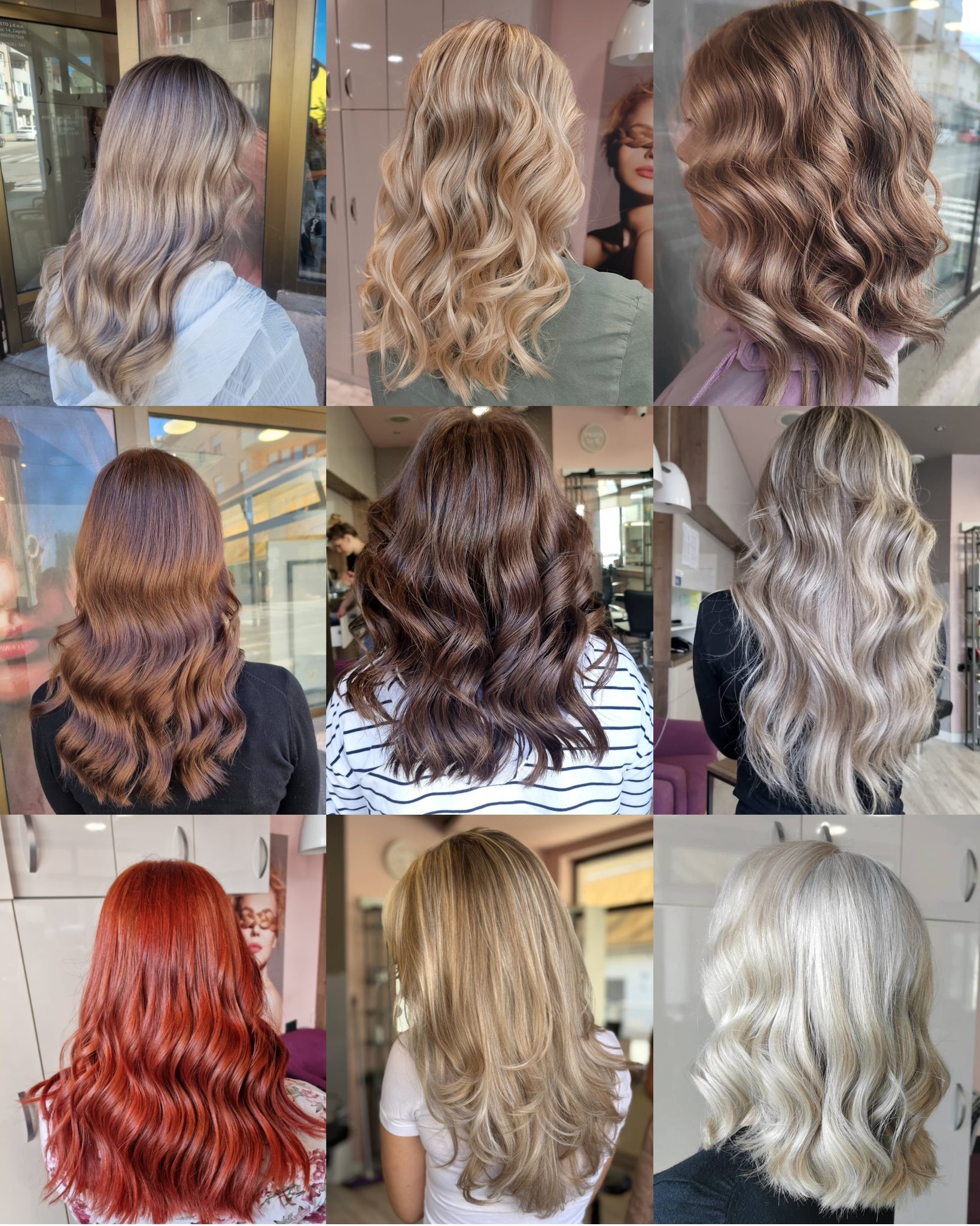 Galerija bojanja, valova i različitih nijansi kose u Frizerskom studiju Excellence